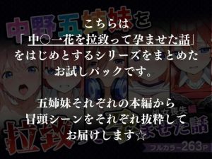 中野五姉妹を拉致って孕ませた話〜処女喪失編〜レビュー