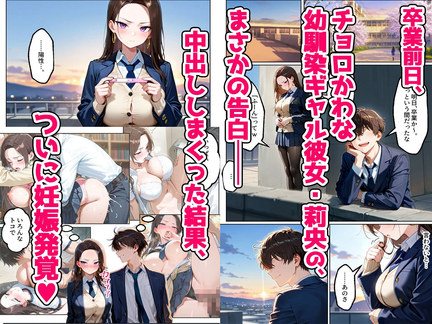 強気だけど実はチョロすぎる幼馴染ギャルー卒業・妊娠編ー