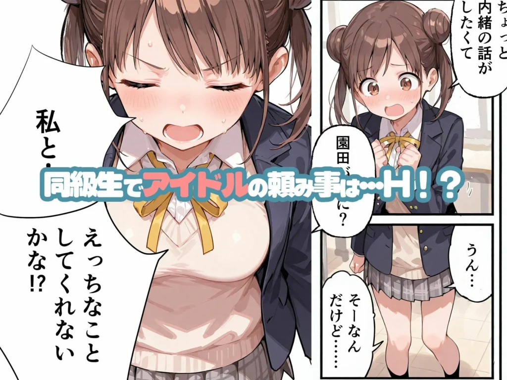 アイドルの練習セックスを描いたエロ漫画