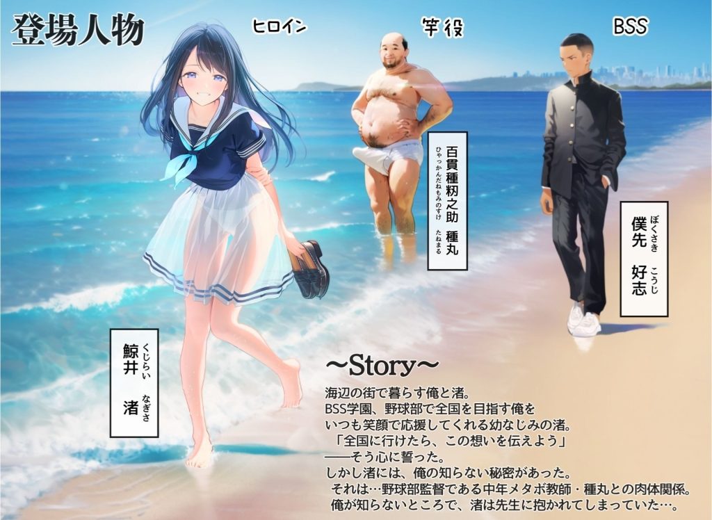 想いを寄せていた幼馴染みが中年メタボ教師と肉体関係だった件