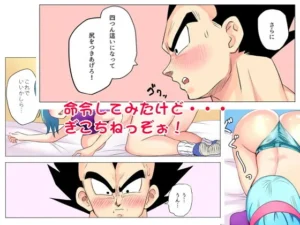 ブルマとベジータのエロティックな同人作品