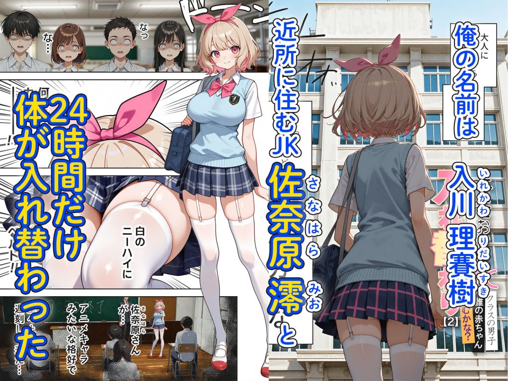 JKとキモオジの入れ替わりエロ漫画レビュー