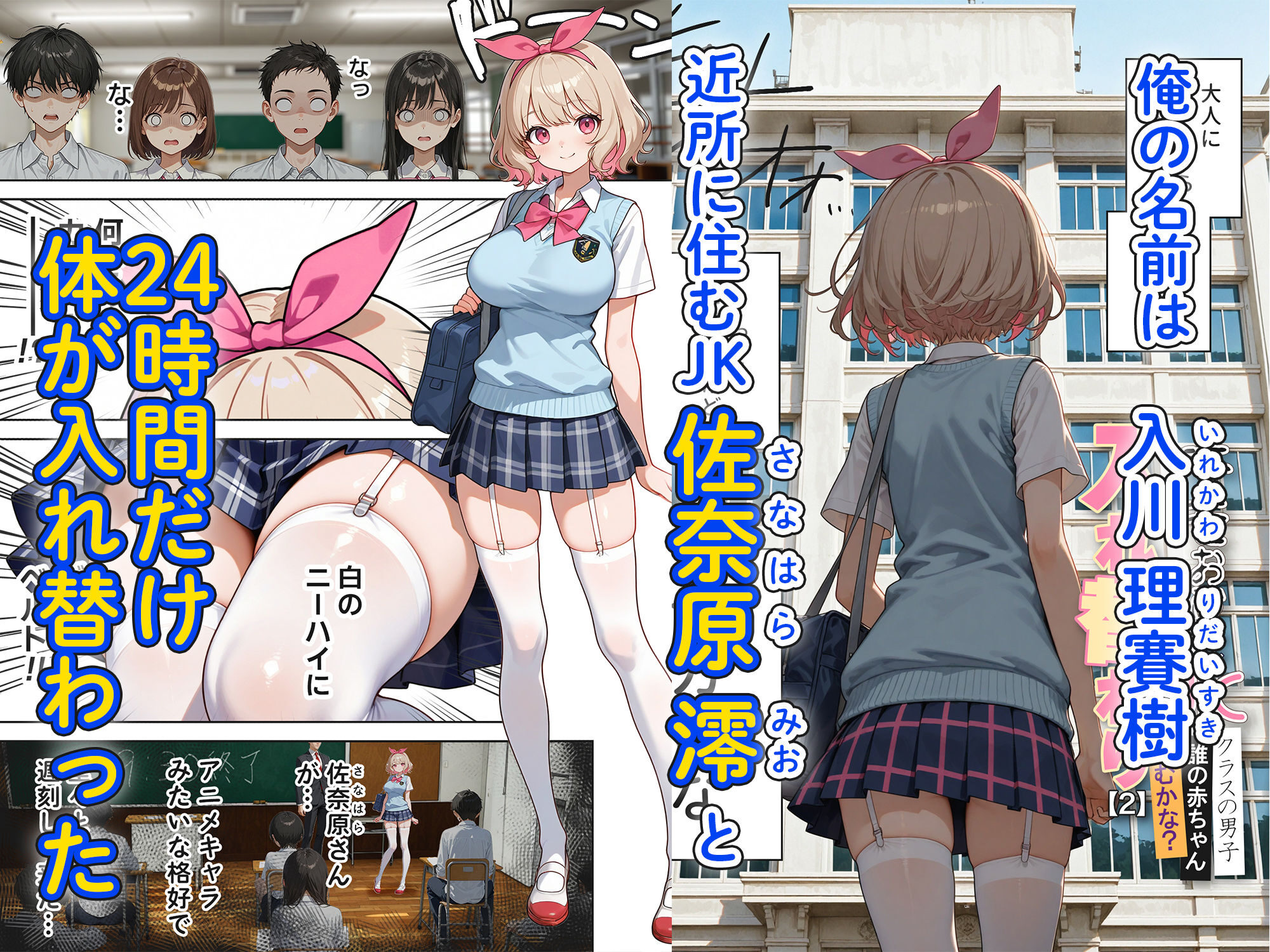 JKとキモオジの入れ替わりエロ漫画レビュー