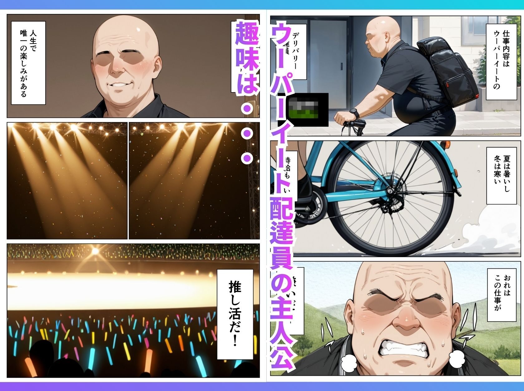 推しのアイドルがウーパーイート配達員とセフレの物語