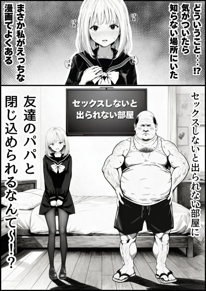 親友の父親との禁断のエロティックなコミック