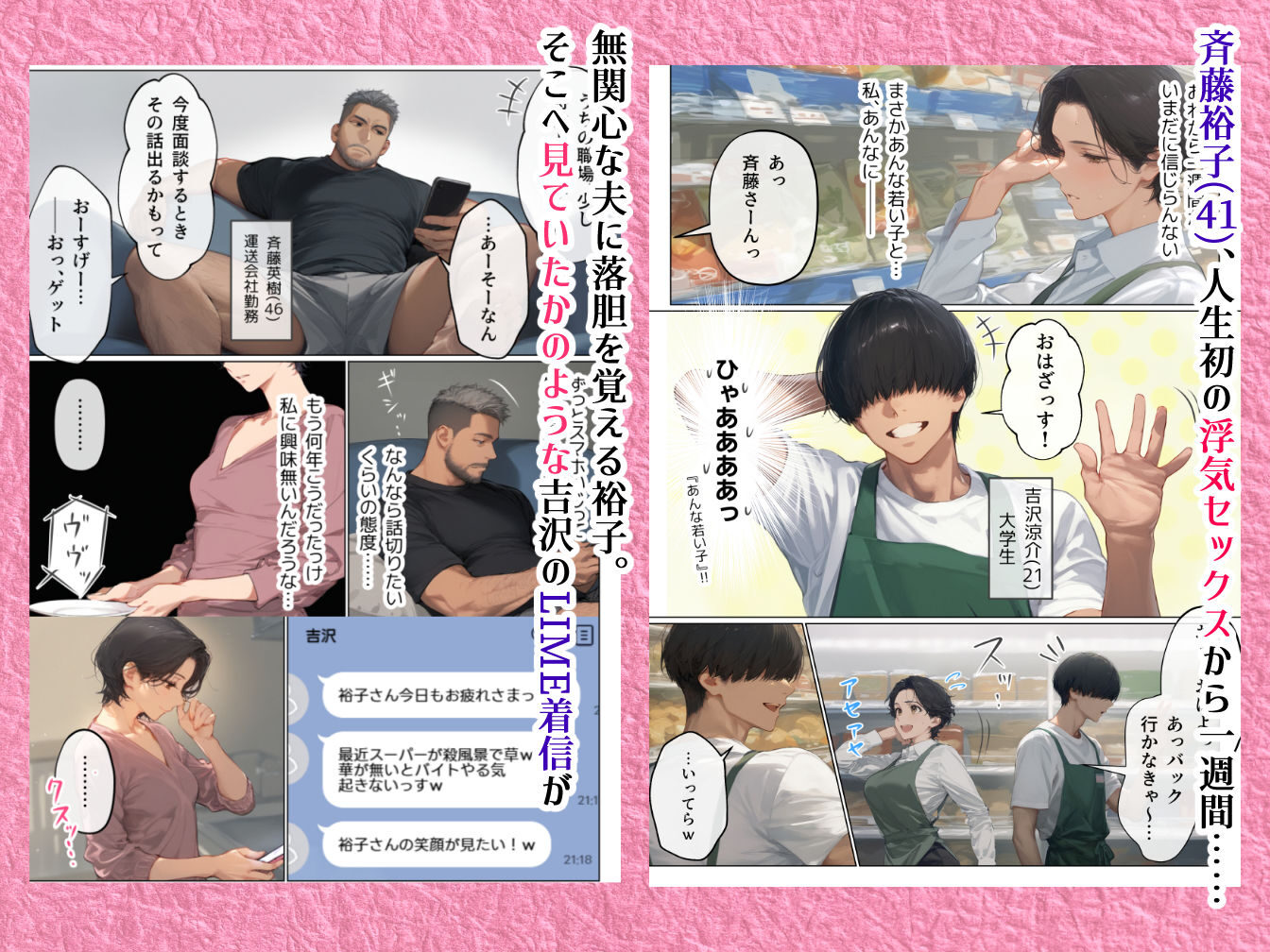 バ先のパート主婦とセフレの変態セックス 18禁エロ漫画レビュー