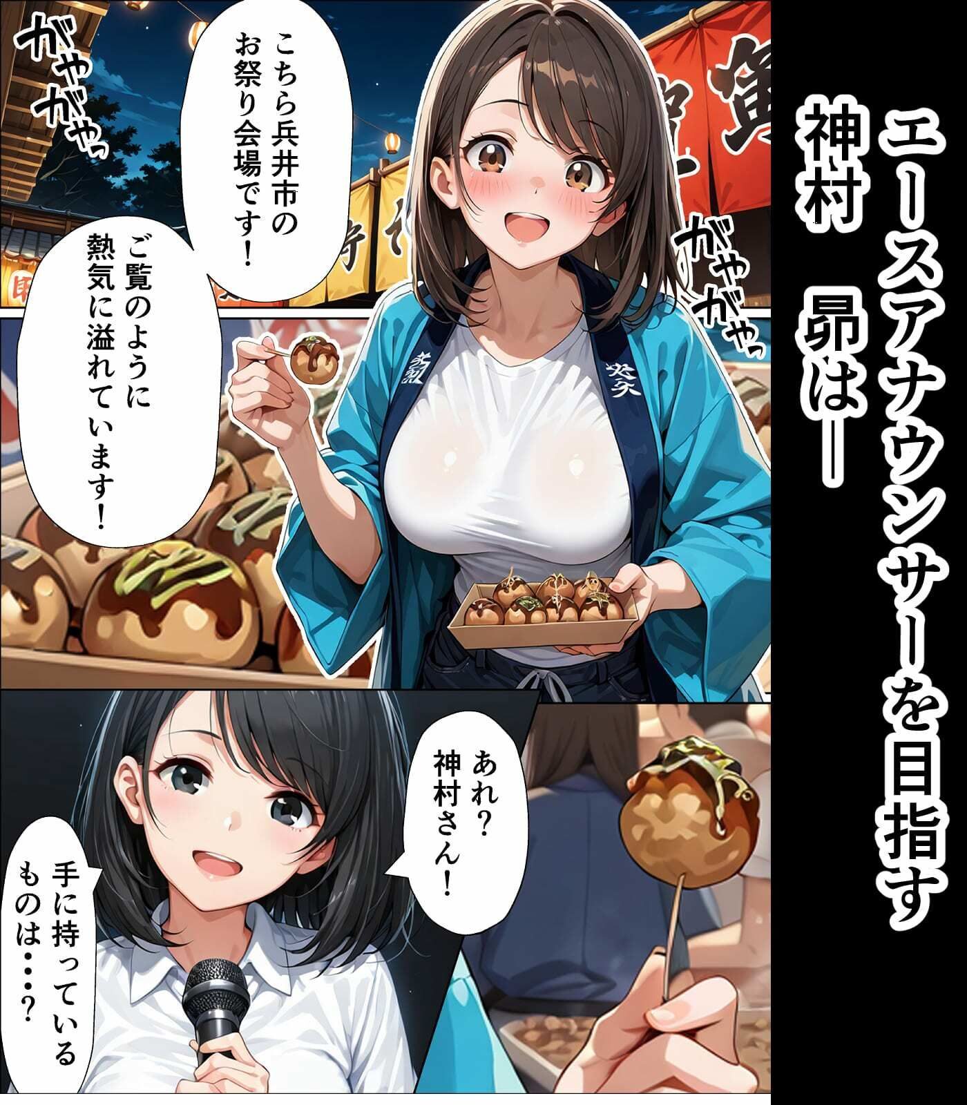 憑依エロティック 女子アナの裏側を覗く