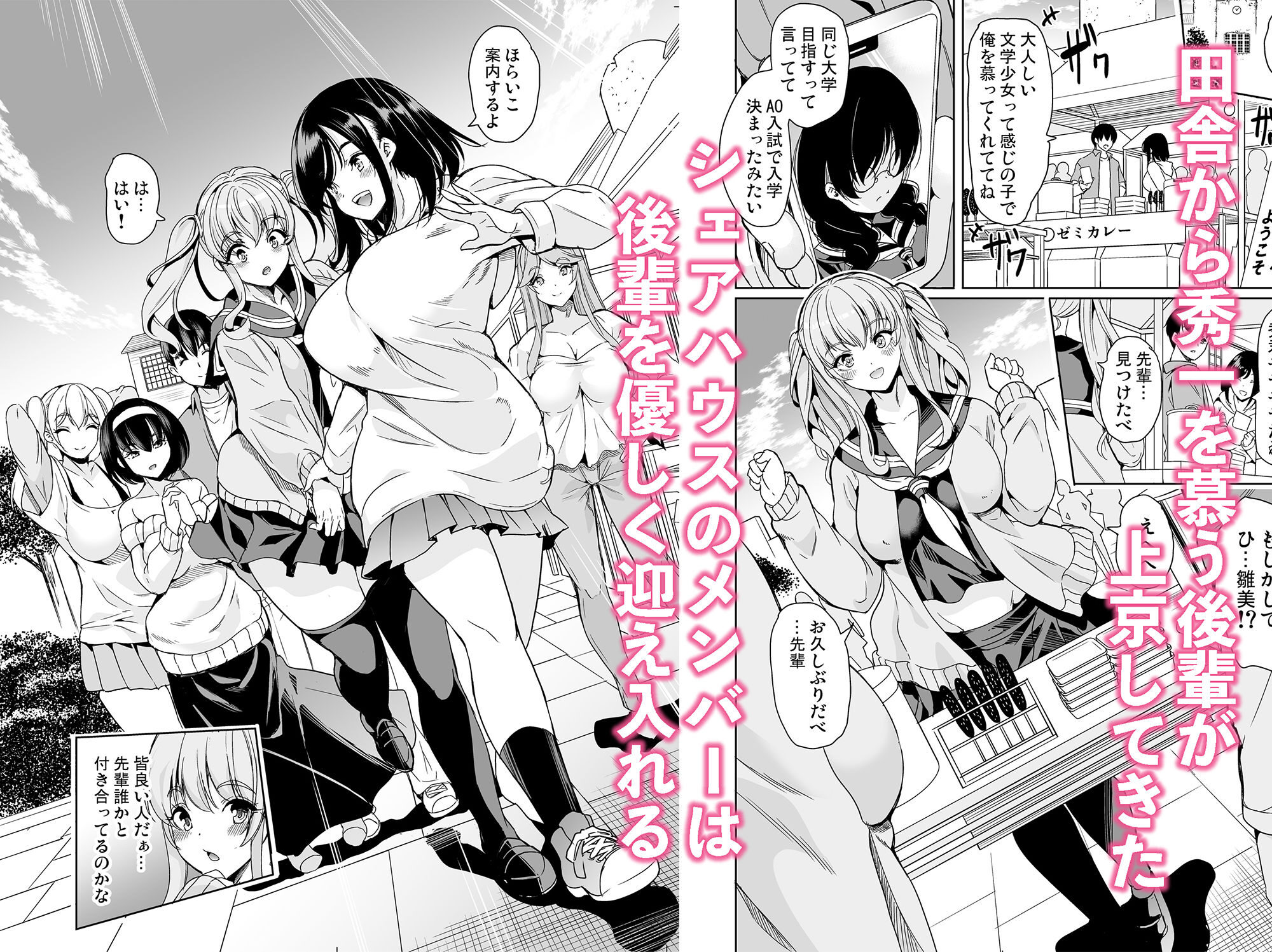 ハーレムシェアハウスの処女リード技術レビュー