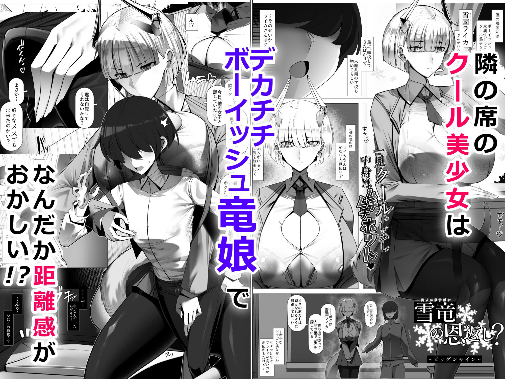 竜娘エロ漫画「おそわれ！デカチチボーイッシュ竜娘!!」レビュー