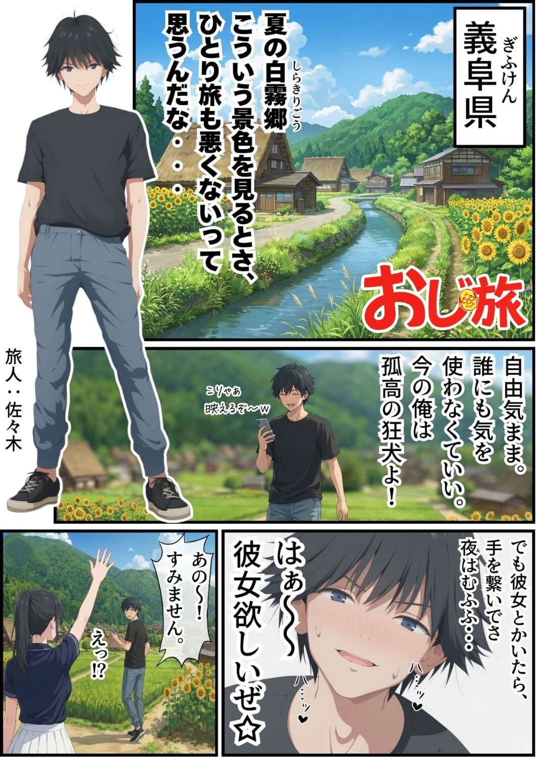 旅とエロティシズムの融合 義阜編おじさん、私を旅に連れてって
