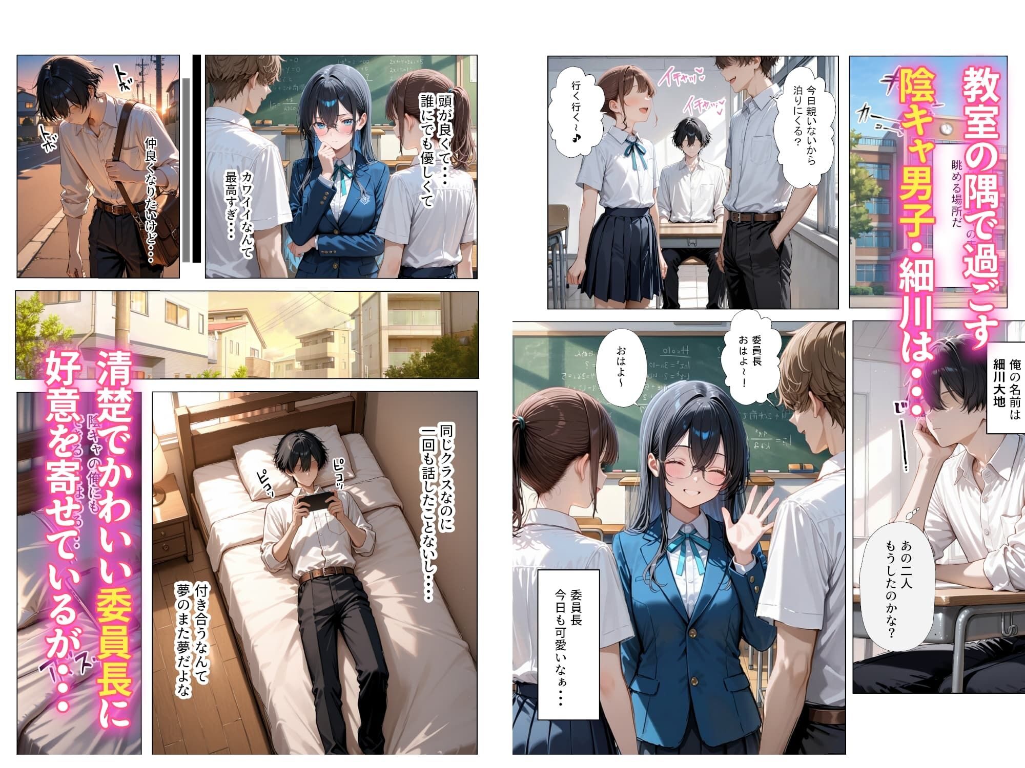 清楚彼女とギャルの予行練習が止まらない話